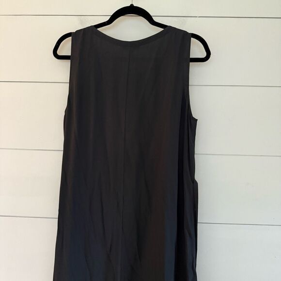 Eileen Fisher Women’s Small Grey Sleeveless Tank Dress 100% Silk - Picture 5 of 7